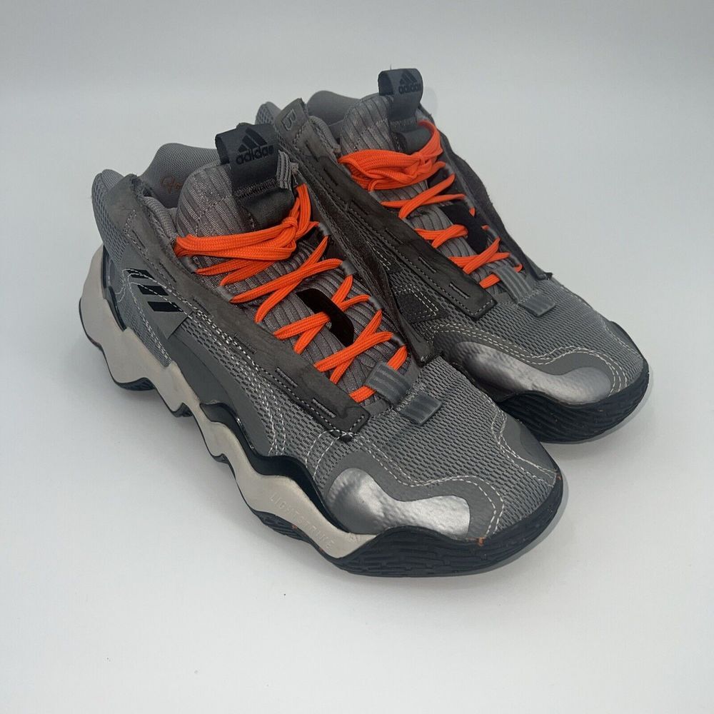 Adidas Exhibit B Candace Parker Gray‎ Mid Basketball Women's Shoes Size 8.5